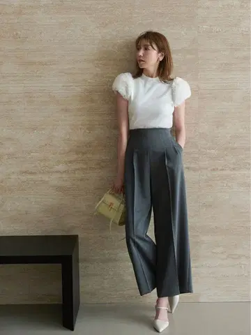 하이웨스트 와이드 팬츠 셀포드 CELFORD