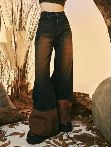 [ Darich ] 빈티지 라이크 와이드 데님 팬츠