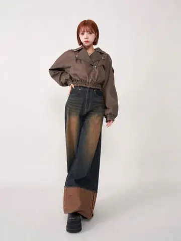 [ Darich ] 빈티지 라이크 와이드 데님 팬츠