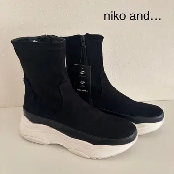 새상품 niko and - 오리지널 스트레치 스니커즈 부츠 블랙 M