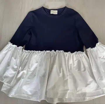 UNITED ARROWS 프릴 콤비 상의 니트