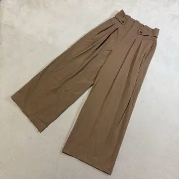 BRAHMIN 와이드 팬츠 하이웨스트 베이지 M 사이즈