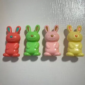 글리코 덤 토끼형 피규어 4개 세트