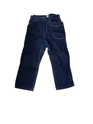 G-Collection 다크 블루 와이드 레그 데님