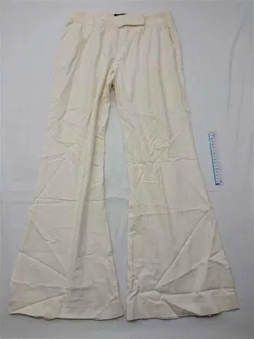 띠어리 와이드 팬츠 면 혼방 베이지 계열 여성용 사이즈 2