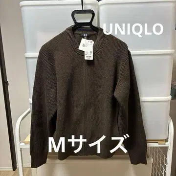 [미사용 새상품] UNIQLO 크루넥 풀 집업 가디건 M사이즈