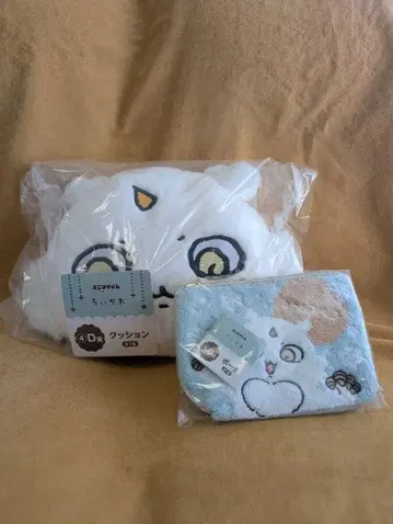 치이카와 에니마이 복권 D상 쿠션 파우치 그 아이 2점 세트