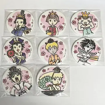 개그 만화 일기 그래프 아트 히나마쓰리 캔뱃지 8개 세트
