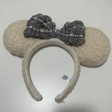 미키마우스 모양 머리띠 아이보리