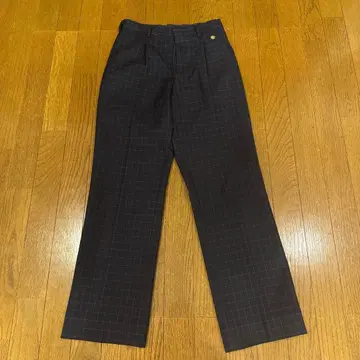 BEAMS SCHOOL 체크 무늬 슬랙스