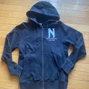 Norton 풀 집업 후드티 BLACK