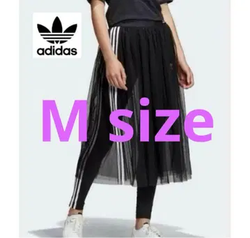 미사용 새상품 M 사이즈 adidas 블랙 샤샤 스커트