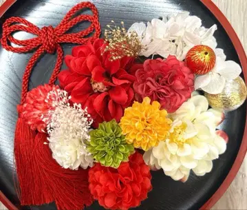 고전 성인식 졸업식 시치고산 사전 촬영 머리 장식