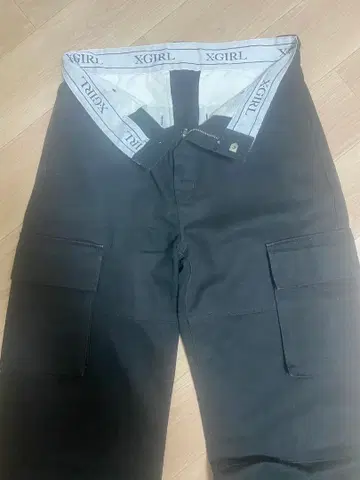 X-girl 블랙 카고 팬츠 M 사이즈