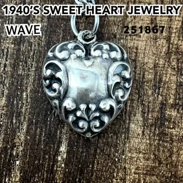 스위트하트 주얼리 WAVE 파 실버 빈티지 목걸이 NAVY