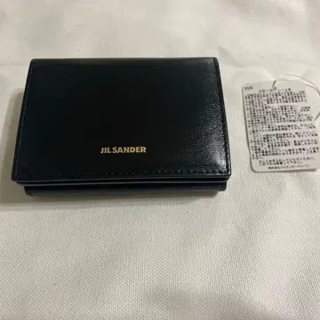 질샌더 블랙 3단 폴더형 지갑