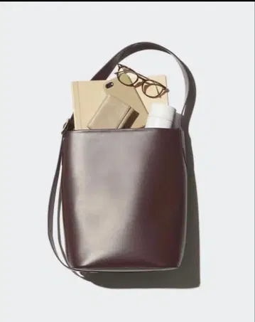 유니클로 2WAY 숄더백 브라운