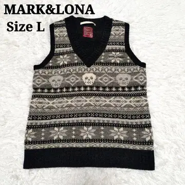 [ 새상품급 ] MARK&LONA 마크앤로나 니트 베스트 울 L