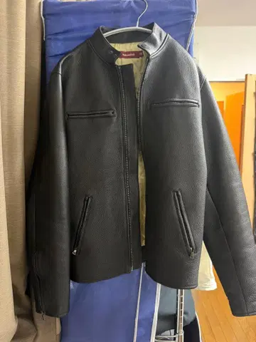 하이드앤시크 레더 자켓