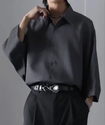 [ welise ] 리치 드레이프 스무스 돌먼 셔츠