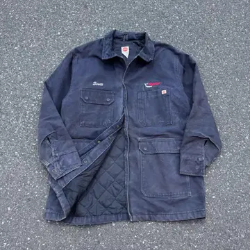 RED KAP 코듀로이 칼라 기업 로고 덕 워크 자켓