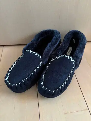 빅 사이즈 블랙 퍼 모카신 4L