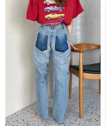 완판템 ungrid 리메이크 디자인 루즈 데님 25inch