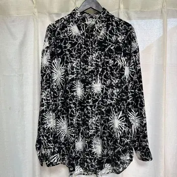 CALEE 스플래터 패턴 긴팔 셔츠 L