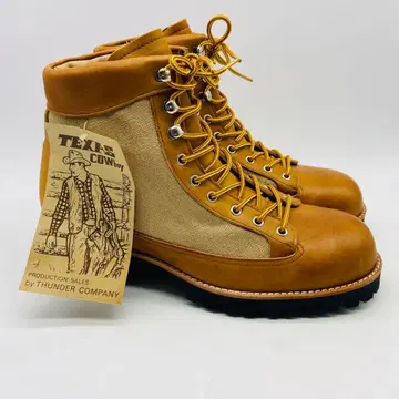 [ 미사용 ] TEXAS 텍사스 천연 가죽 레이스업 트레킹 부츠 26.5