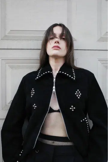 CLANE SUEDE STUDS BLOUSON