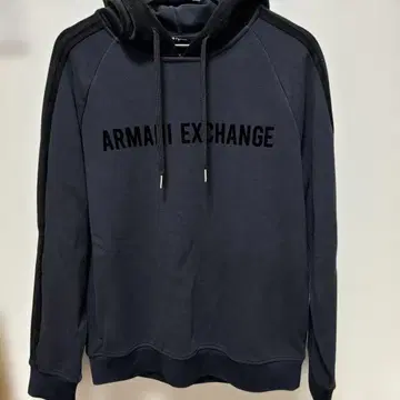 ARMANI EXCHANGE 후드 부착 맨투맨 다크 그레이 후드티