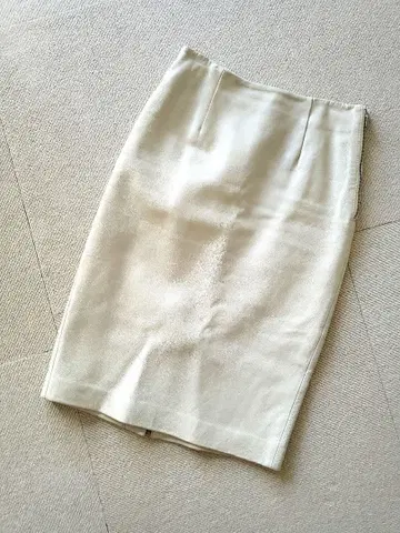 [ 천연 가죽 ] 타이트 스커트 사이드 지퍼