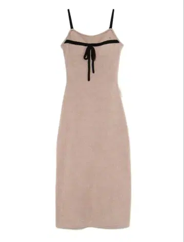 andmary Sugar 니트 리본 드레스 핑크