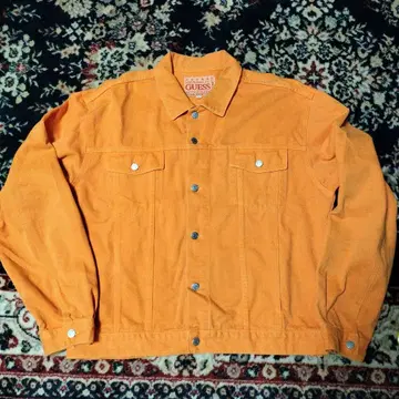 GUESS 오렌지 데님 자켓 XXL