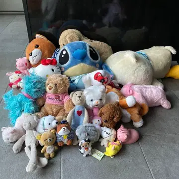 봉제 인형 세트 스티치 헬로키티 기타 묶음 판매