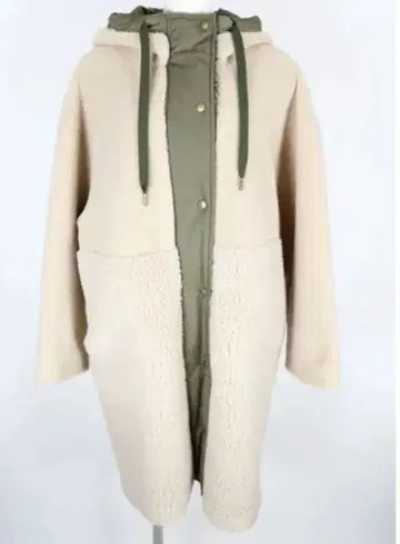 MICA&DEAL 후드 부착 보아 코트