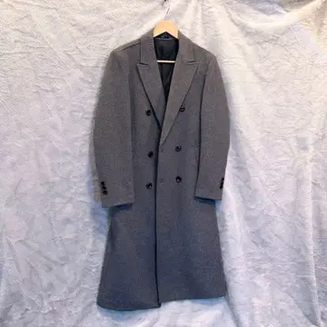 울트라 웜 그레이 더블 브레스트 코트