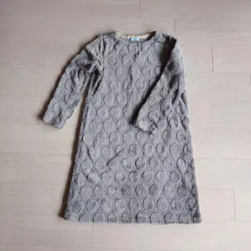 그레이 도트 무늬 플리스 룸웨어