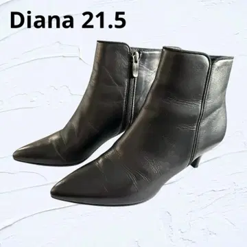 DIANA 숏부츠 21.5cm 블랙 다이애나