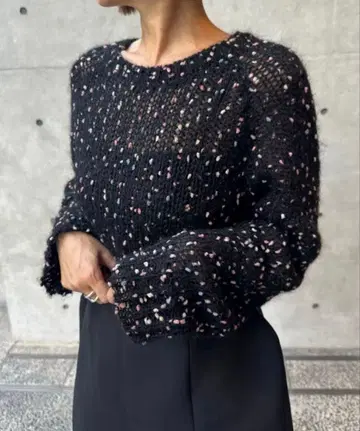 cygn 폼폼 컬러풀 니트