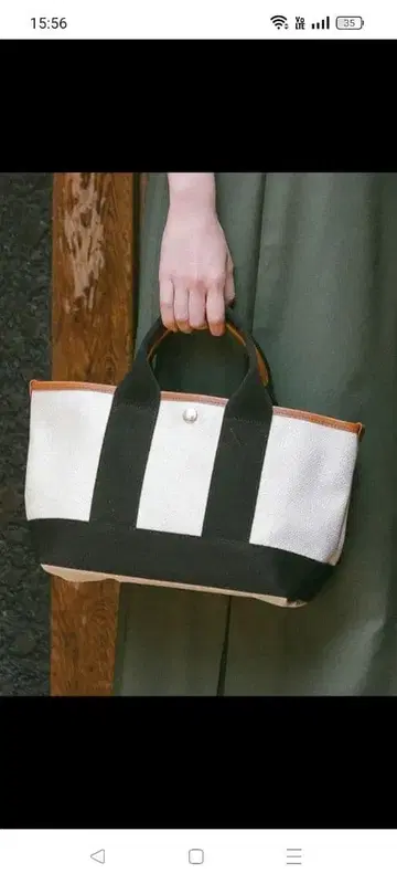 탑카피 스카치 그레인 네오 가죽 미니 토트 블랙