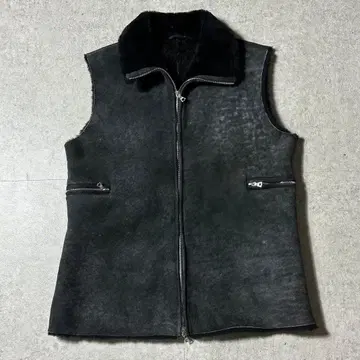 90s JIL SANDER archive 무스탕 지퍼 베스트 riri