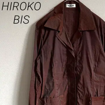 HIROKO BIS 셔츠 자켓 긴팔 포켓 부착 심플 겉옷