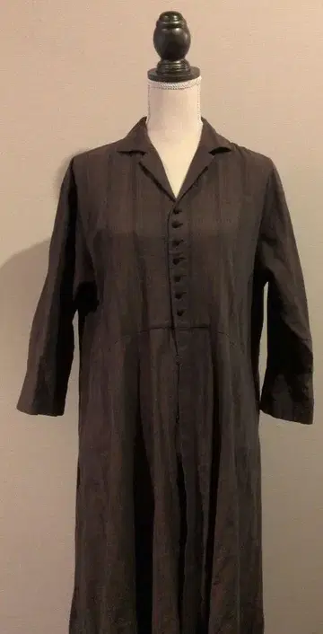 파드칼레 셔츠 원피스 브라운