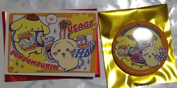 치이카와 산리오 토끼 카드 캔뱃지