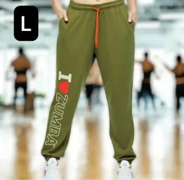 줌바 스웨트 팬츠 I LOVE ZUMBA 카키 L 사이즈