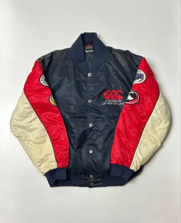 canterbury 바시티 자켓 네이비/레드/베이지 XL 사이즈