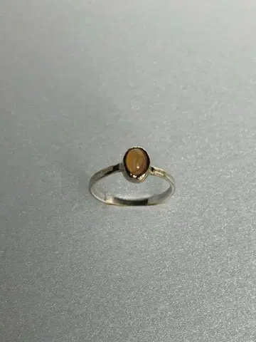 오팔 싱글 볼 실버 925 반지