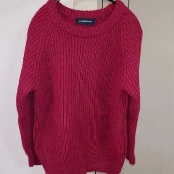 PHENOMENON 리브 스웨터 레드