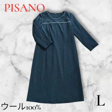 PISANO 롱 원피스 울 100% 그레이 L